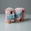 Ensemble de 3 sculptures hibou-609609654