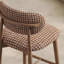 Chaise d'appoint à dossier bas en noyer (ensemble de 6)-112326674-112326676