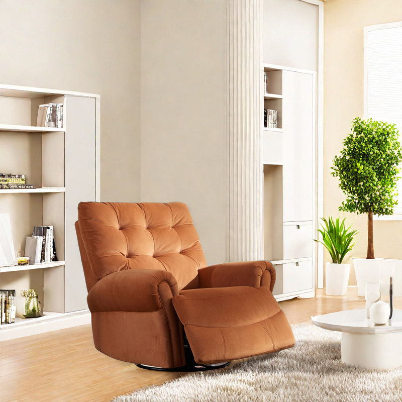 Fauteuil inclinable pivotant Artana, Brun