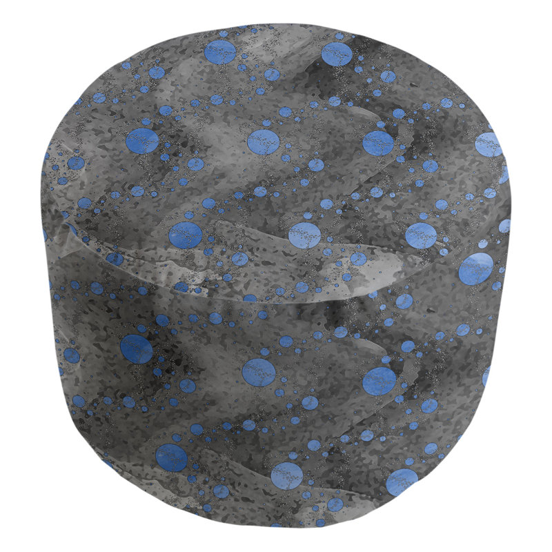 Repose-pieds Avicia, Gris clair / Marine