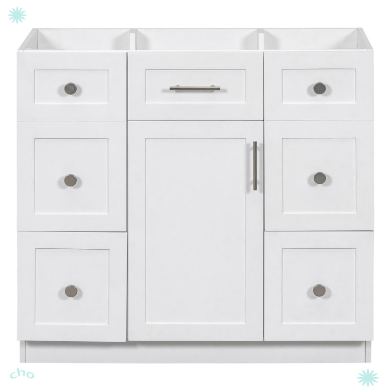 Meuble-lavabo blanc 36 po (lavabo non inclus)