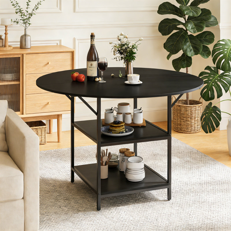 Round Metal Base Dining Table