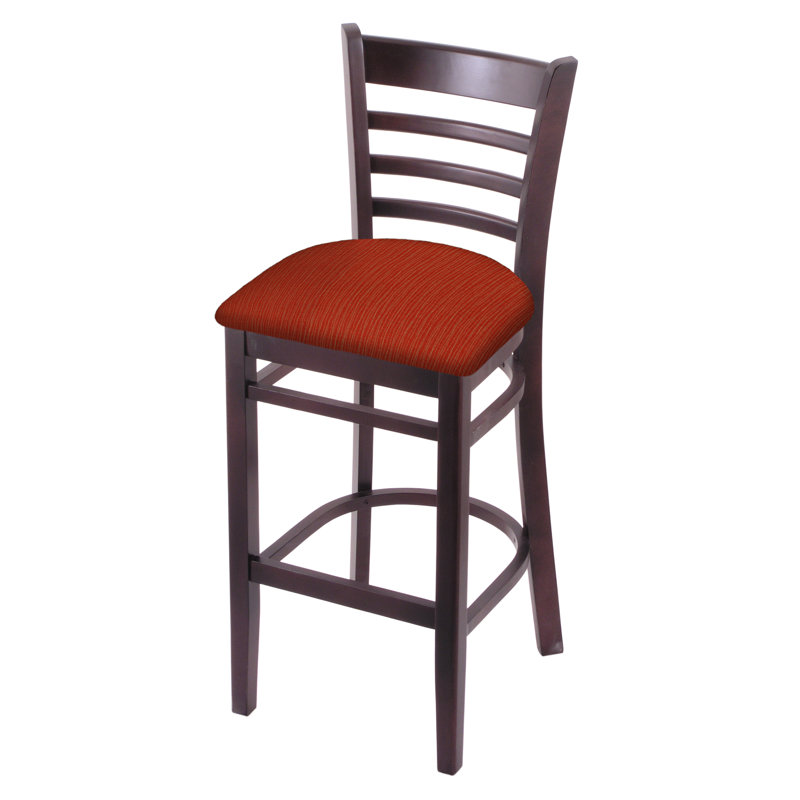 25" Counter Stool, Dark Cherry, Graph Poppy
