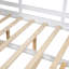 Lit double en bois avec lit gigogne en bois, conception moderne pour enfants avec tablette de rangement, blanc-1855597013-1855597012