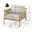 Fauteuil club d'extérieur