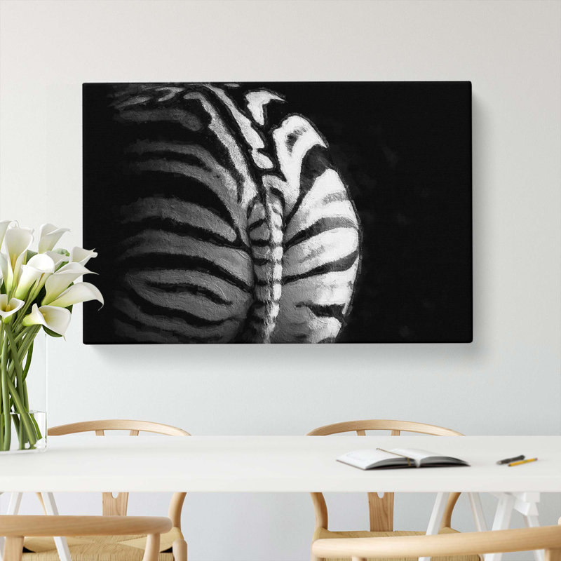 Rear Of A Zebra - Wrapped Canvas, 40cm H x 60cm W x 3cm D