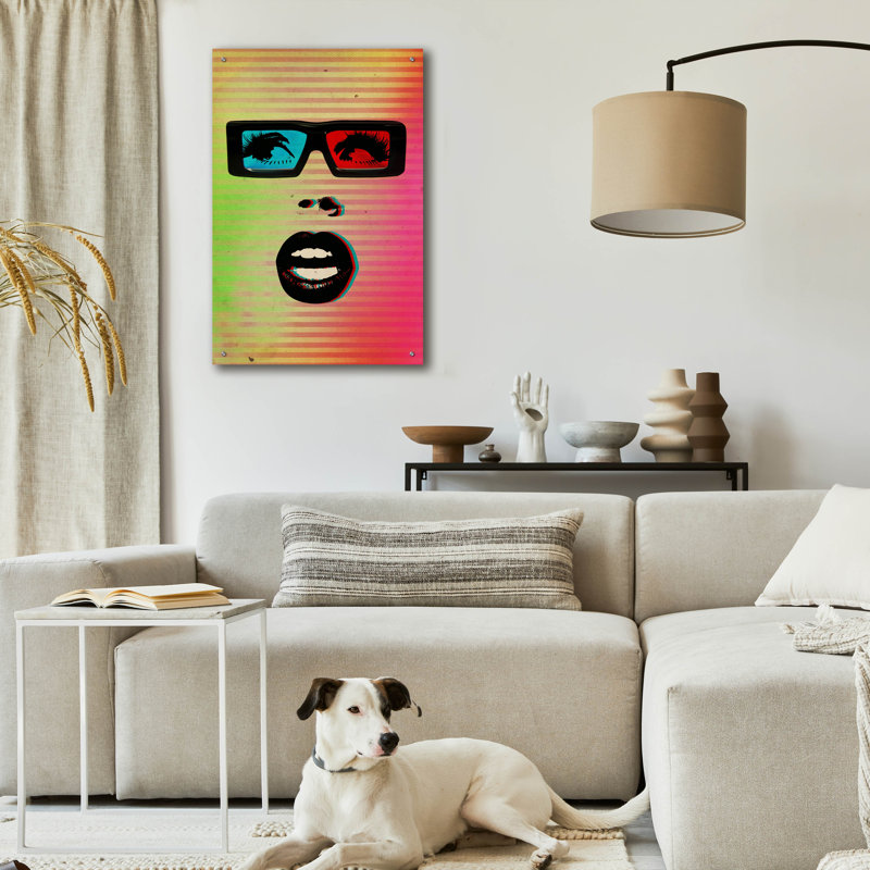 " 3D " Print, 36" H x 24" W x 0.2" D
