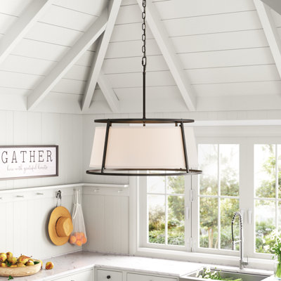 Luminaire suspendu tambour 6 lumières Kirtland