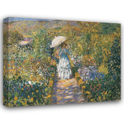 «The Garden Path» par Frederick Carl Frieseke - Art mural sur toile tendue avec châssis