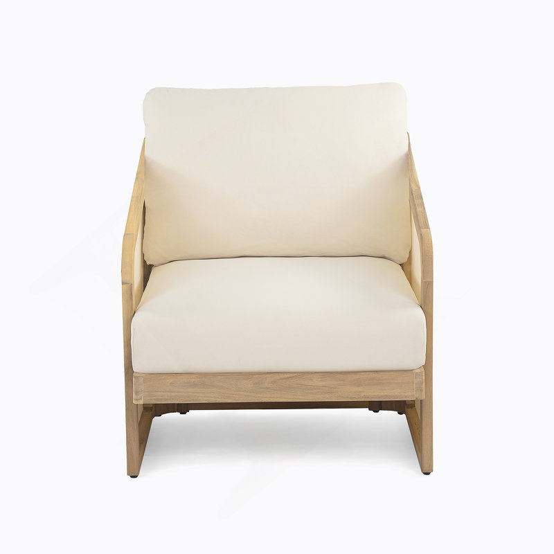 Fauteuil club Royal Wood Textilene, 1