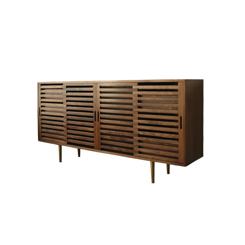 American style black walnut TV stand