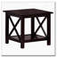 Ensemble de tables d'appoint 3 pièces Merlot foncé