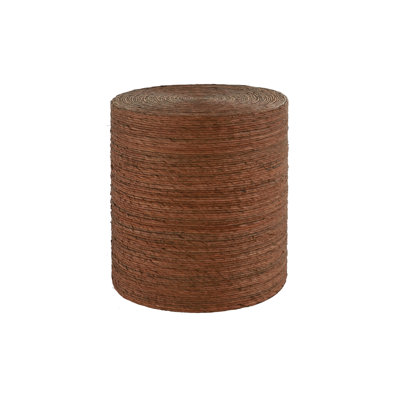Table de bout en rotin tissé et en rotin