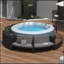 Ensemble de canapé en rotin de spa avec cadre de spa avec espaces de rangement, mini canapé et coussin confortable pour patio-2104510996