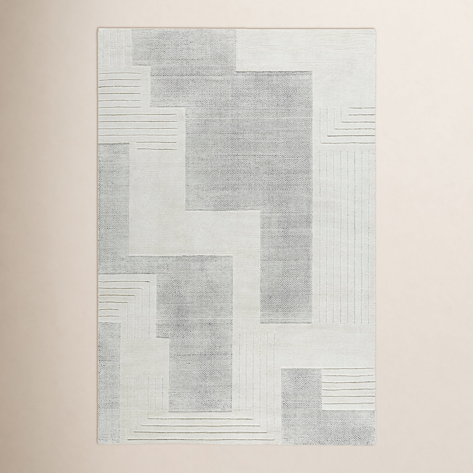 Ronaldo Hand Loomed Wool Rug, Rectangle 5'7" x 6'