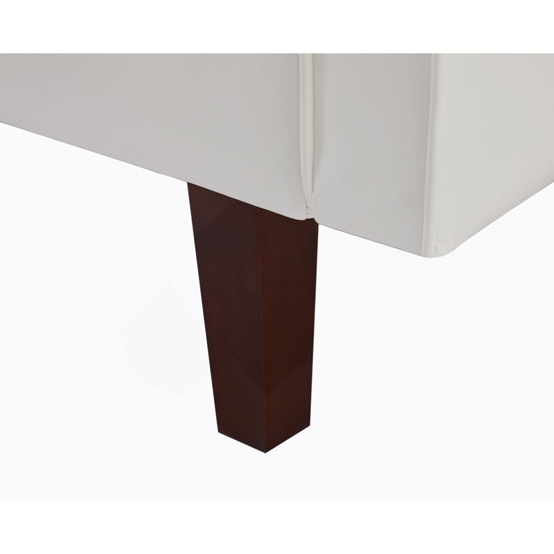 Canapé trois places en polyuréthane, Blanc