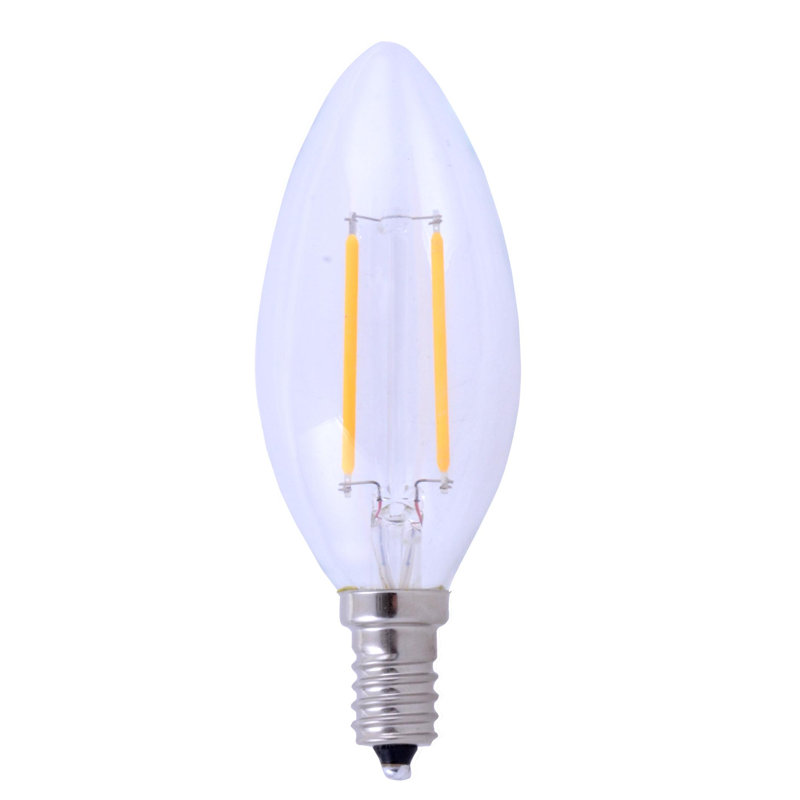 2,5 W (25 watts équivalent) B10 DEL, ampoule non à intensité variable, culot E12 / candélabre, 2700 K