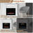Beltrami 25'' W Black Electric Fireplace Insert with 5120 BTU