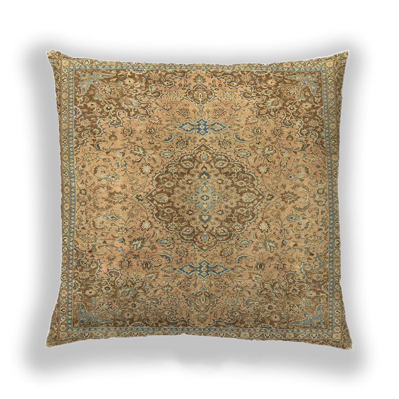 Housse et insert de coussin carré Ehrenfried, Microsuède