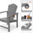 HDPE Patio Stackable Folding Adirondack Chair-1767226334
