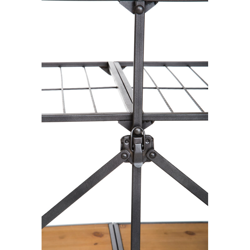 Chariot-bar pliant en bois Dovenby