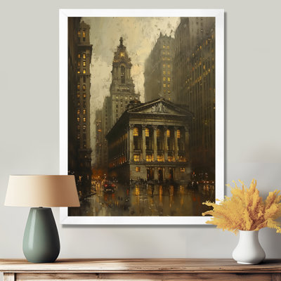 Yellow Winter Banks Heritage In New York - Banks Wall Decor