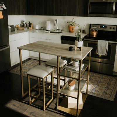 Turquesa Mustard Cushioned Kitchen Mat
