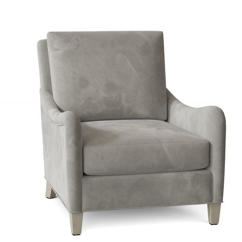 Fauteuil l 31,5 po Smythe, Amande chamois, 9953 100% polyester étain