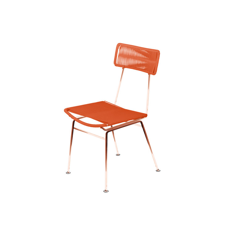Chaise Hapi, Orange / cuivre