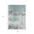 3' X 5' Teal Blue And Gray Abstract Washable Indoor Outdoor Area Rug