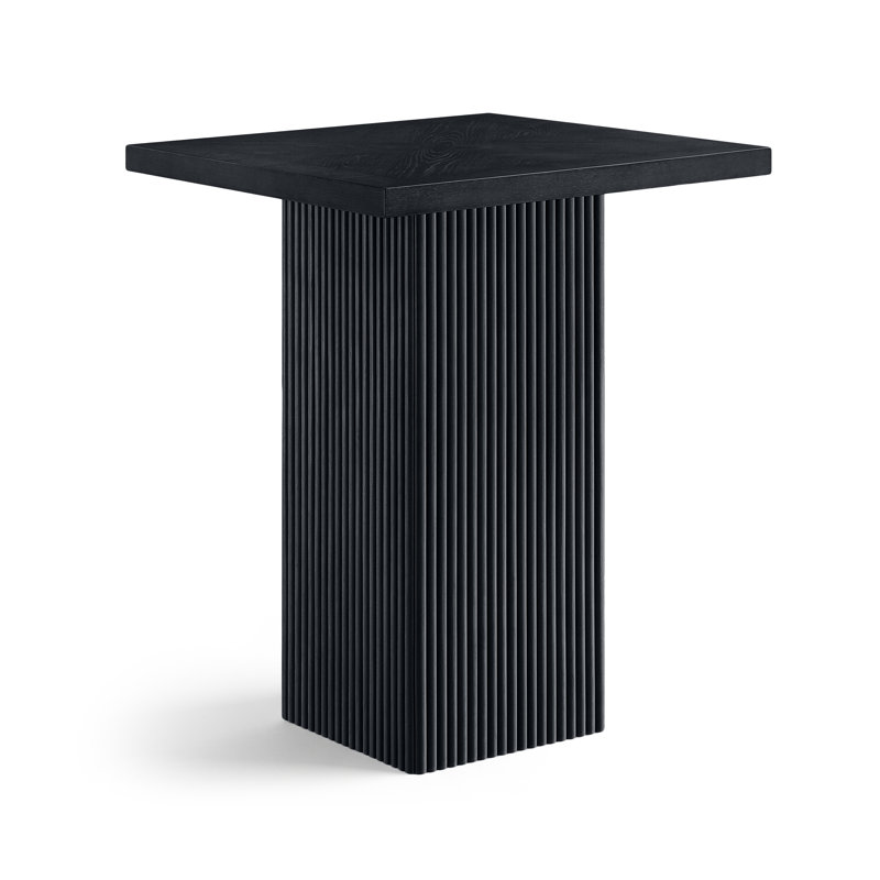Table en chêne Belinda, 42", Noir