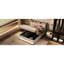 Grand lit tapissier moderne avec douille et décor à DEL - Naturel-513389235-513389233