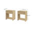 Table de chevet 1 tiroir avec compartiment ouvert Abdel l 17,7 po-700430524