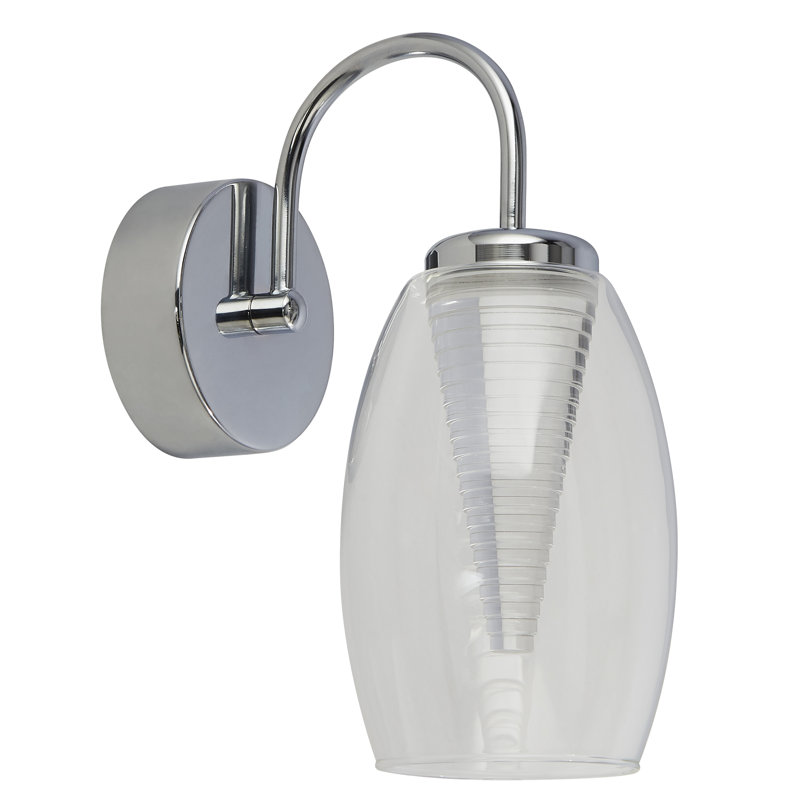 Ruari LED Armed Sconce, Clear
