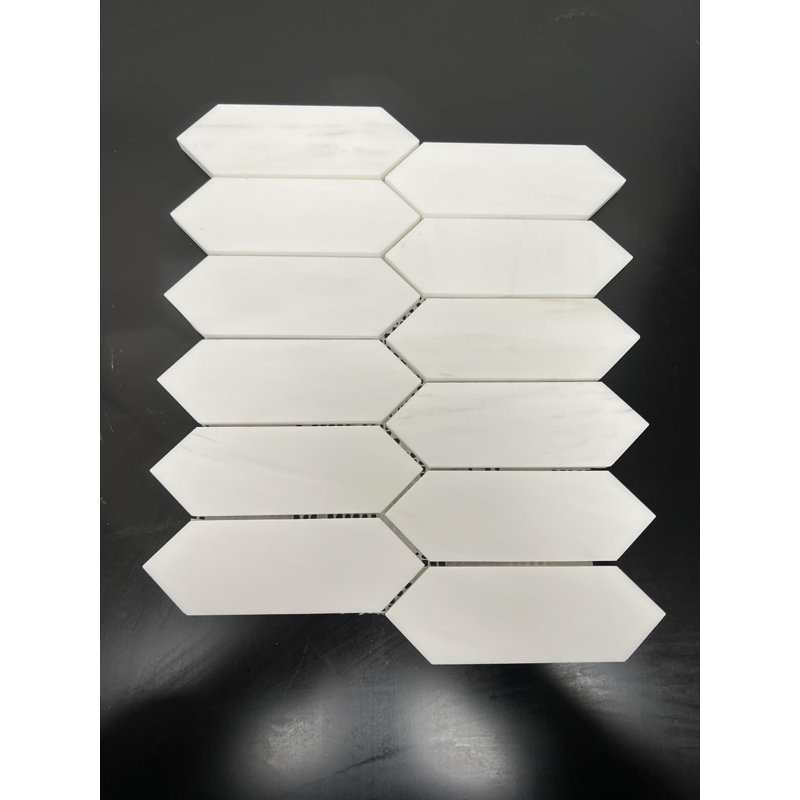 Bianco Dolomite 2'' x 6'' Natural Stone Mosaic Sheet Subway Wall Floor Use Tile, Honed