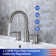 Widespread 2-handle Bathroom Faucet with Drain Assembly