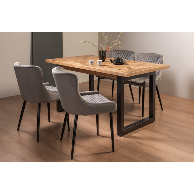 Bartoe 4 - Person Extendable Dining Set, Grey
