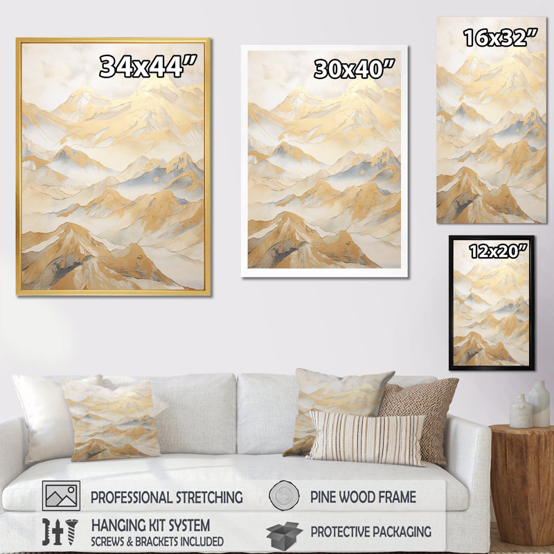 Harmonie alpine IV, Toile tendue, H 44 po x l 34 po x P 1,5 po