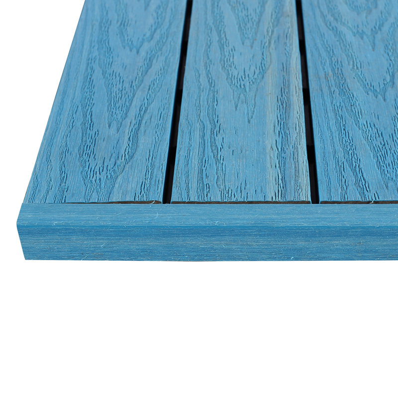Carreau de terrasse en composite de 1 po x 12 po Quick Deck, Bleu Cara¨ïbes