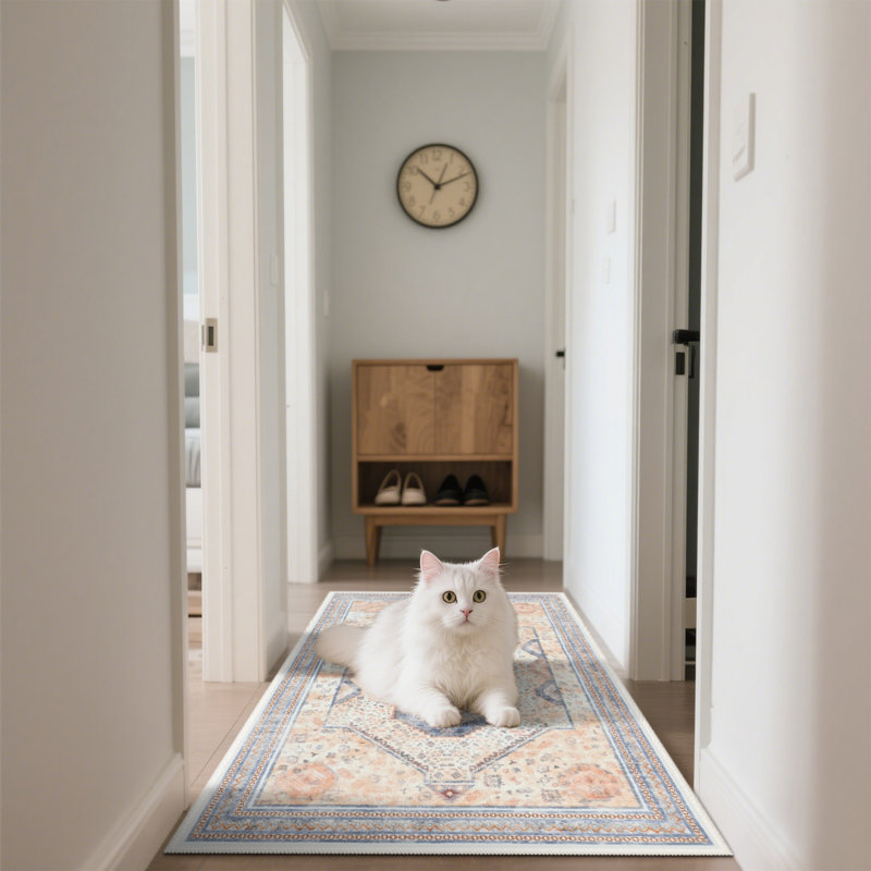 Tapis de salon à motif géométrique Straub, Rectangulaire 2 pi x 3 pi