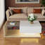 Table basse Flora avec plateau brillant, éclairage DEL et rangement-1013790022