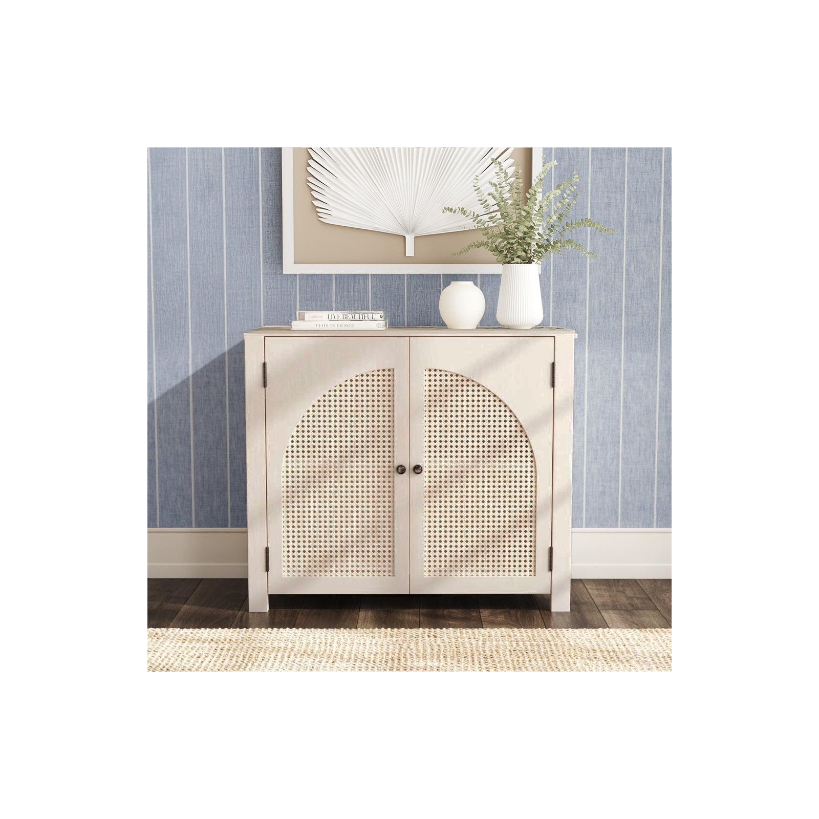 Tyche 2 -Door Storage Cabinet, Beige