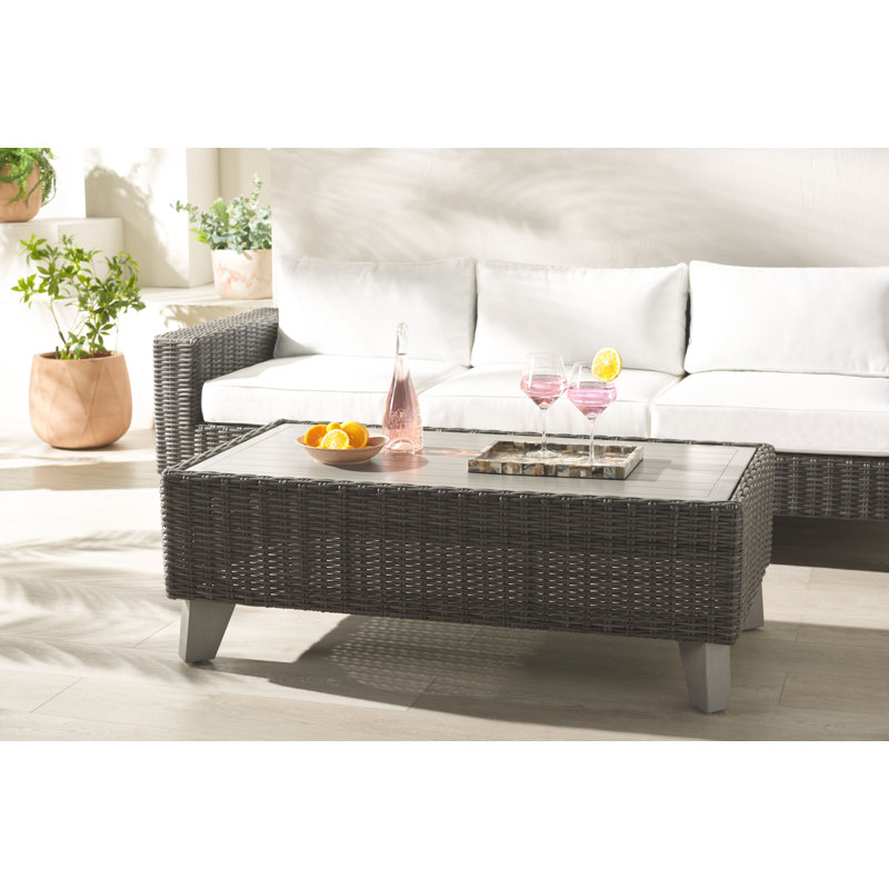 Margarita Outdoor Coffee Table, Dark Gray