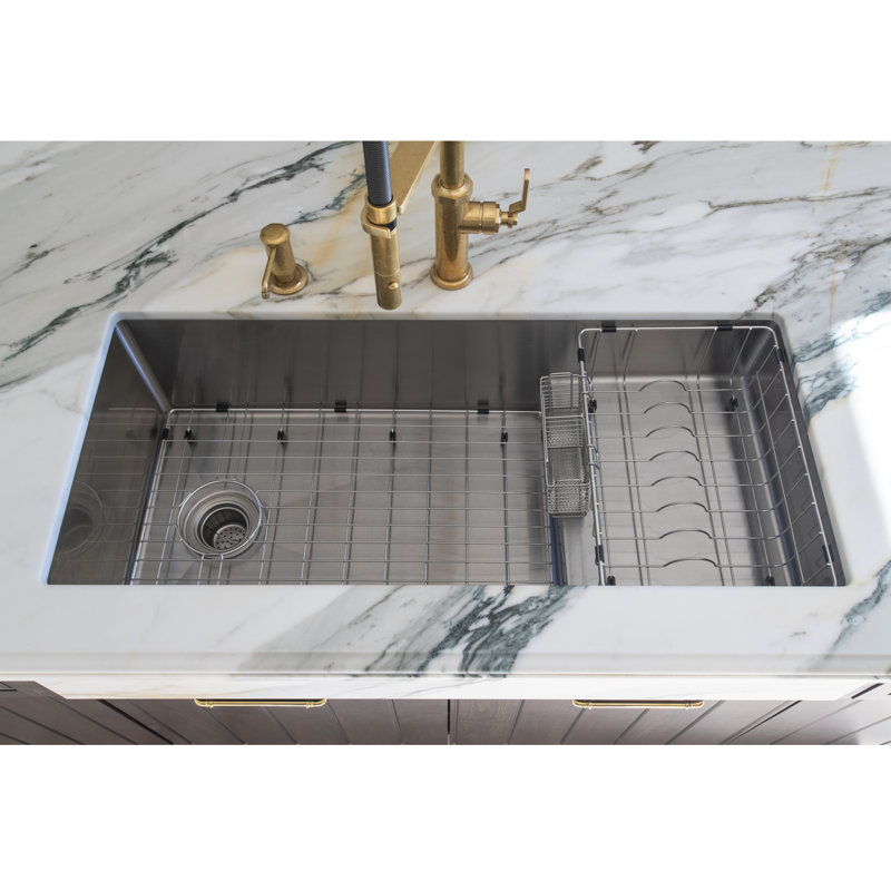 Nantucket Sinks x Studio Dearborn Pro Series Undermount Stainless Steel Kitchen Sink