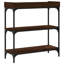 Console 17 étages avec tablettes en chêne brun 29,5 po x 11,8 po x 31,5 po-1158913472-1158913473