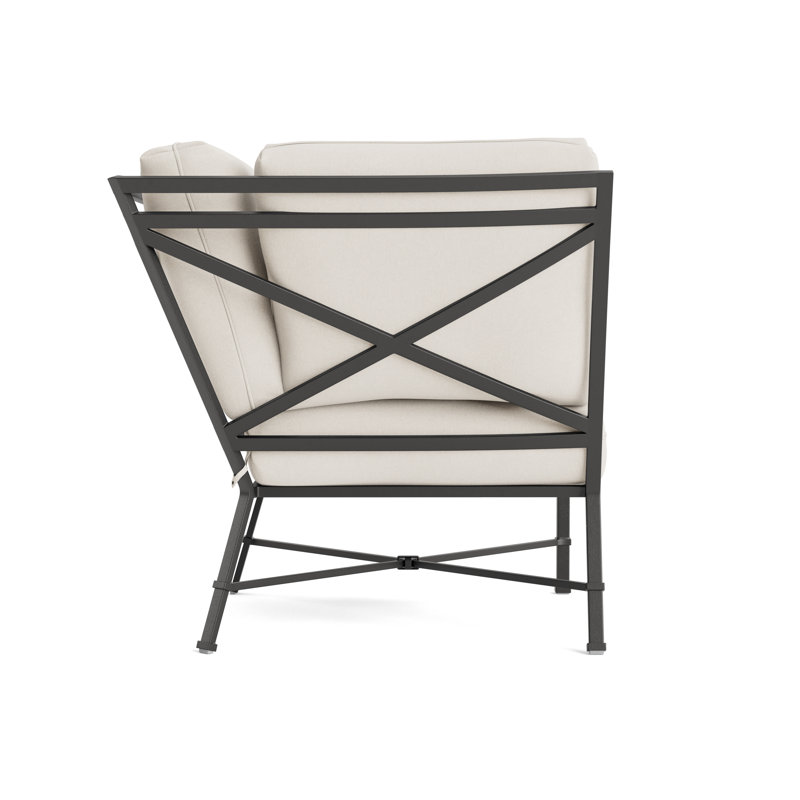Venetian Outdoor Patio Sectional, Fusion Natural, Textured Pewter