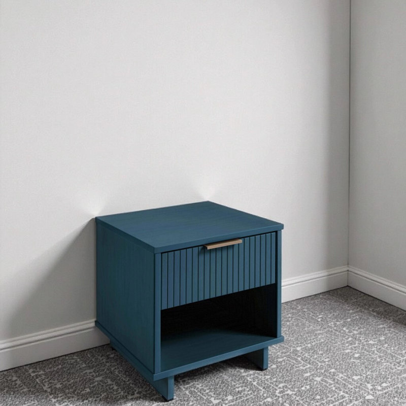 Table de chevet 18 po Granville, Bleu