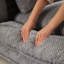 Lit pour chien peu encombrant, 5 positions réglables paresseux gris pour la chambre à coucher et le lit, positions, confort et espace