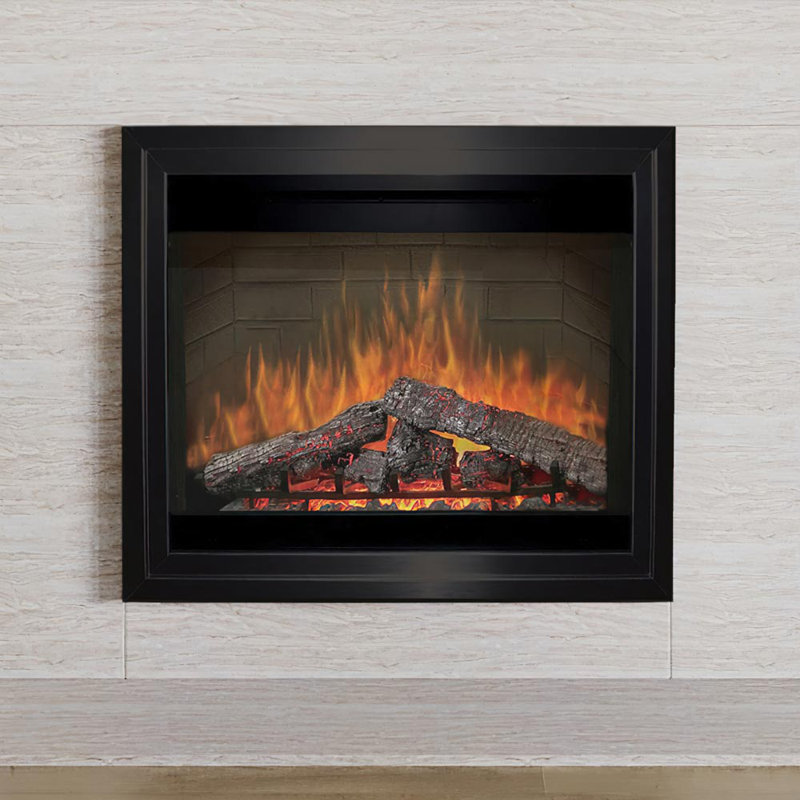 Dimplex Built-in Electric Fireplace with Log Set - Realistic Flame - Fan-Forced - 800 SQ. FT.