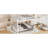 Queen White Bunk Bed, Pine And Framework, Features, No Box Spring Required, Quick Setup Bed With , Features Included, Needed,